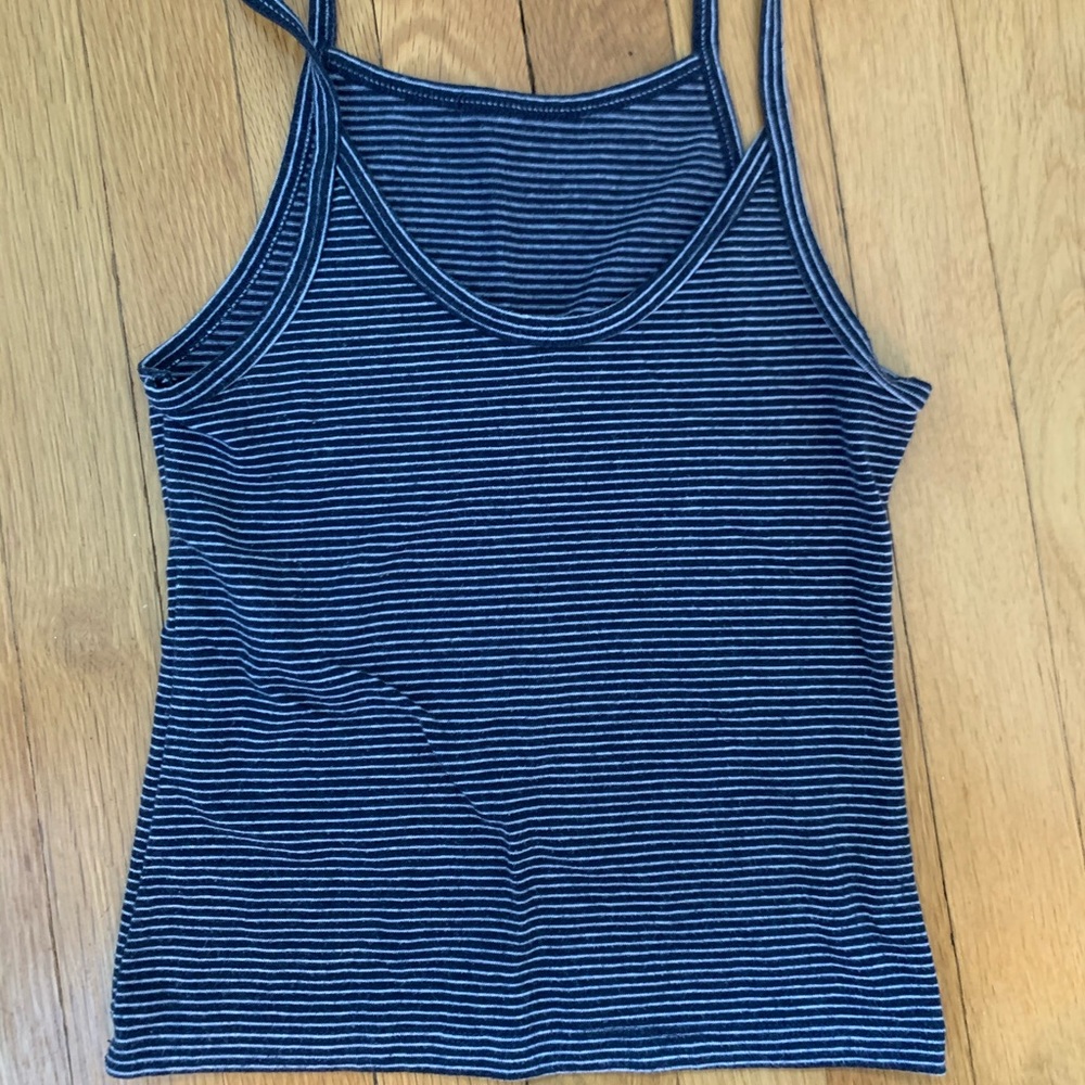 Navy blue striped tank top